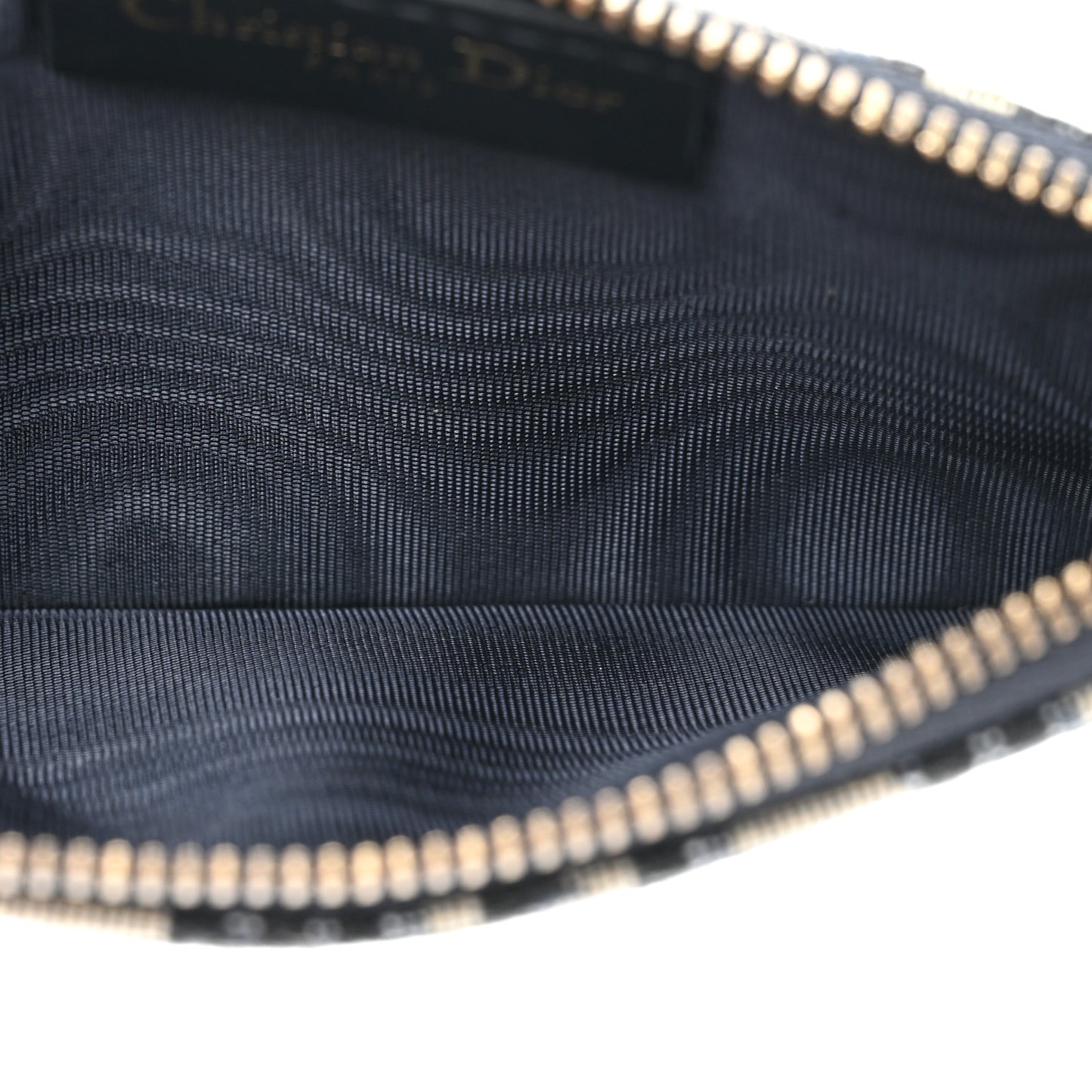 Oblique Saddle Chain Long Wallet Blue