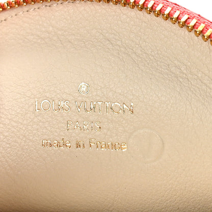 Louis Vuitton Vernis Trunks and Bags Porte-Monnaie Round Coin Purse Coral 7 of 9