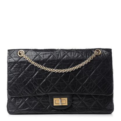 Chanel Aged Calfskin Quilted 50th Anniversary 2.55 Reissue 227 Flap Black 1 of 13