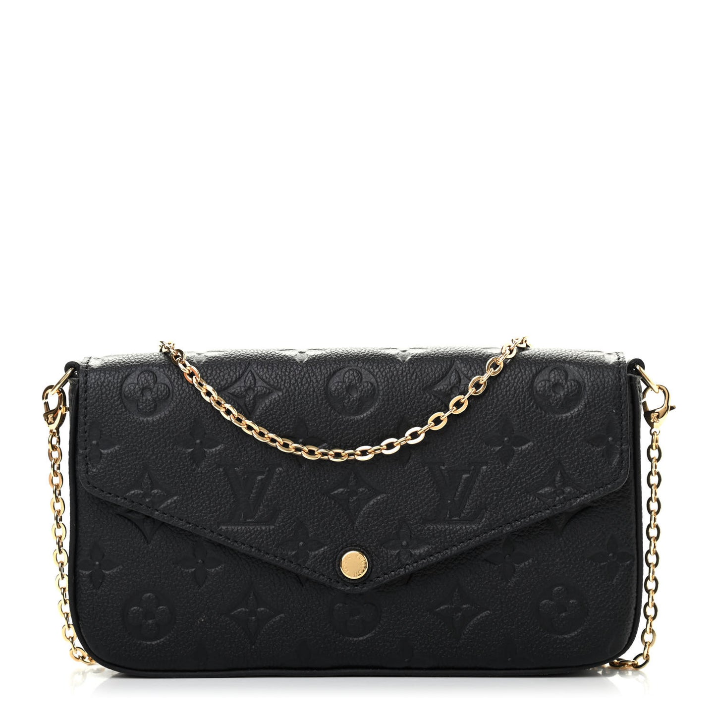 Empreinte Pochette Felicie Chain Wallet Black