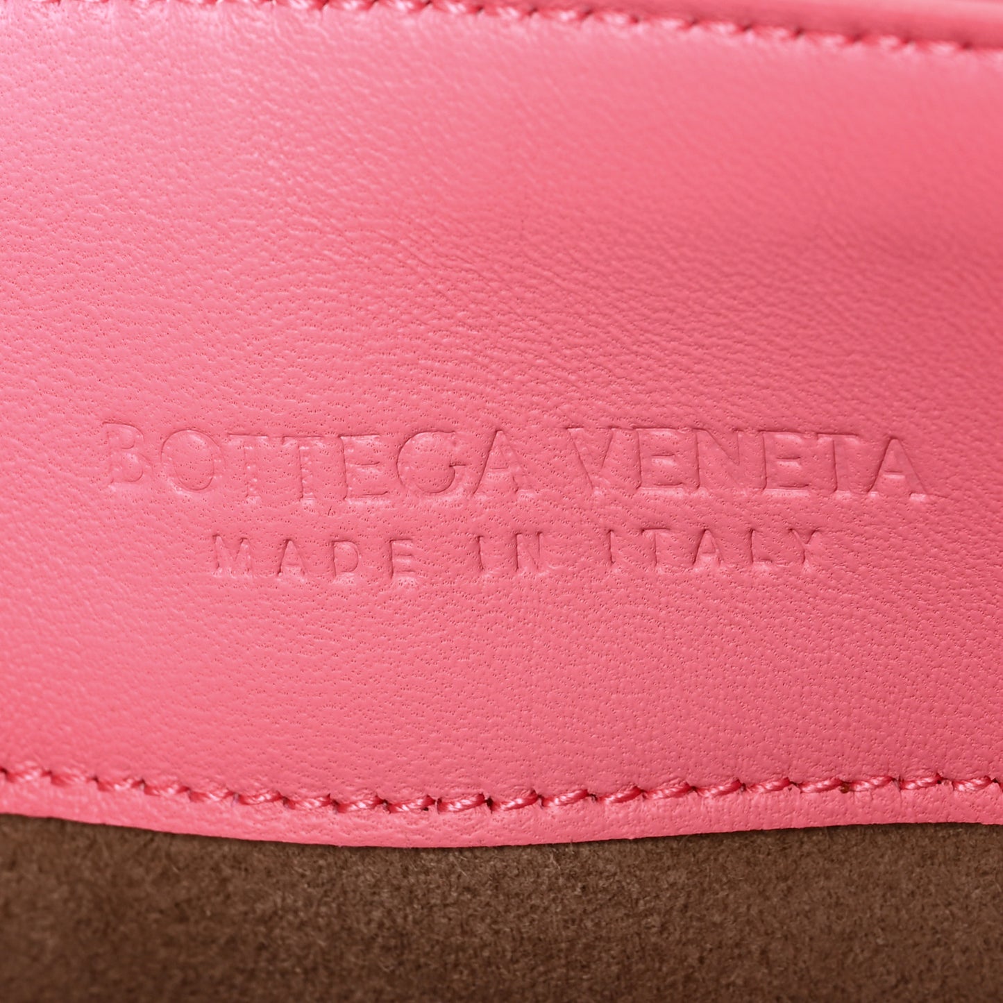 Nappa Intrecciato Baby Olimpia Shoulder Bag Antique Pink