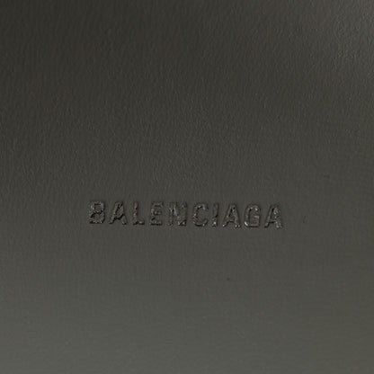 Balenciaga Shiny Calfskin Crocodile Embossed Hourglass Top Handle Bag XS White 6 of 13