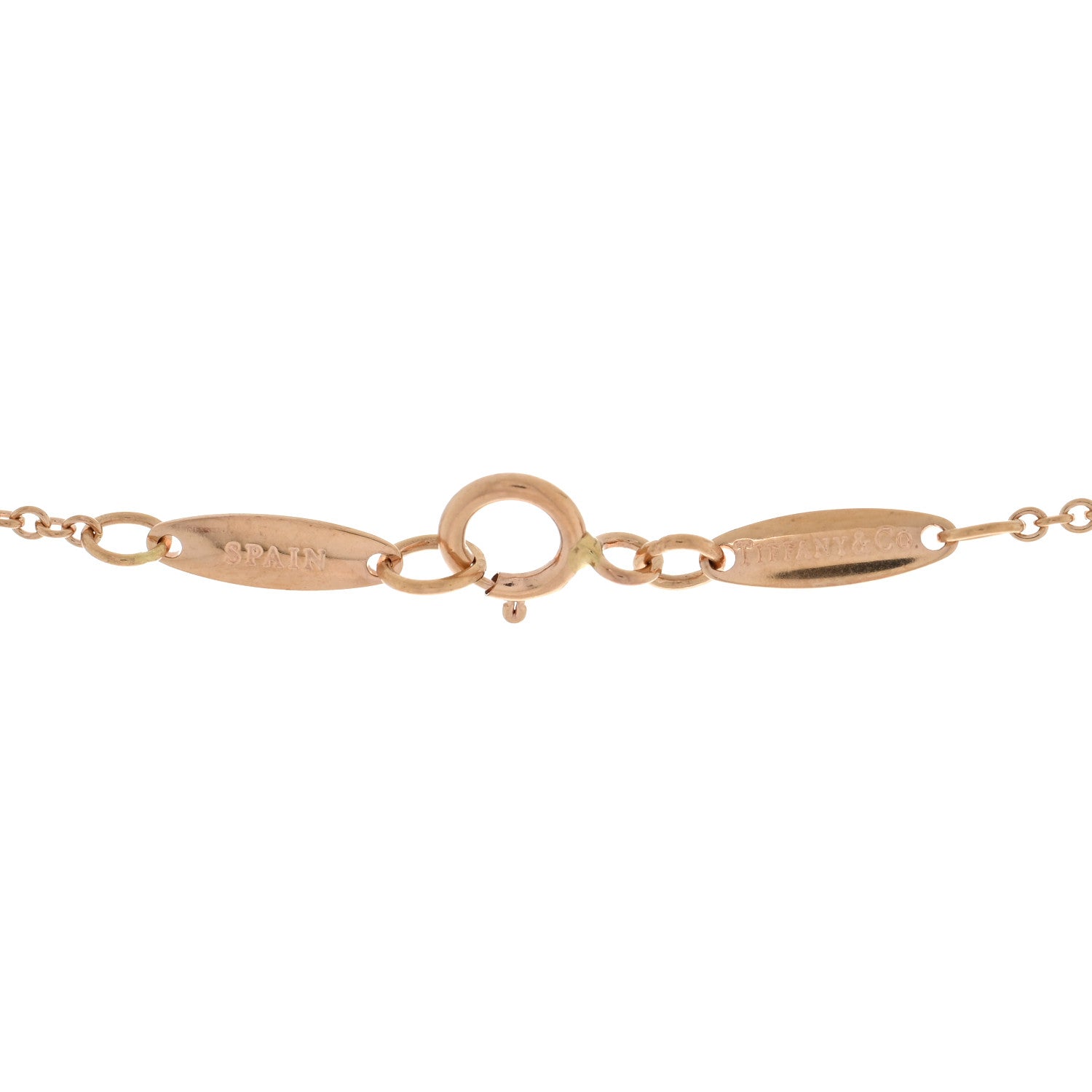 Tiffany 18K Rose Gold 9mm Elsa Peretti Bean Pendant Necklace 4 of 4
