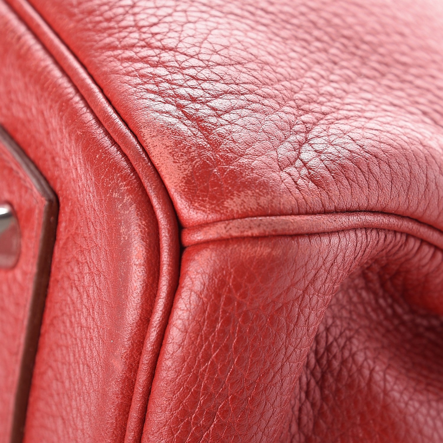 Hermes Taurillon Clemence JPG Shoulder Birkin II 42 Rouge Vif 32 of 34