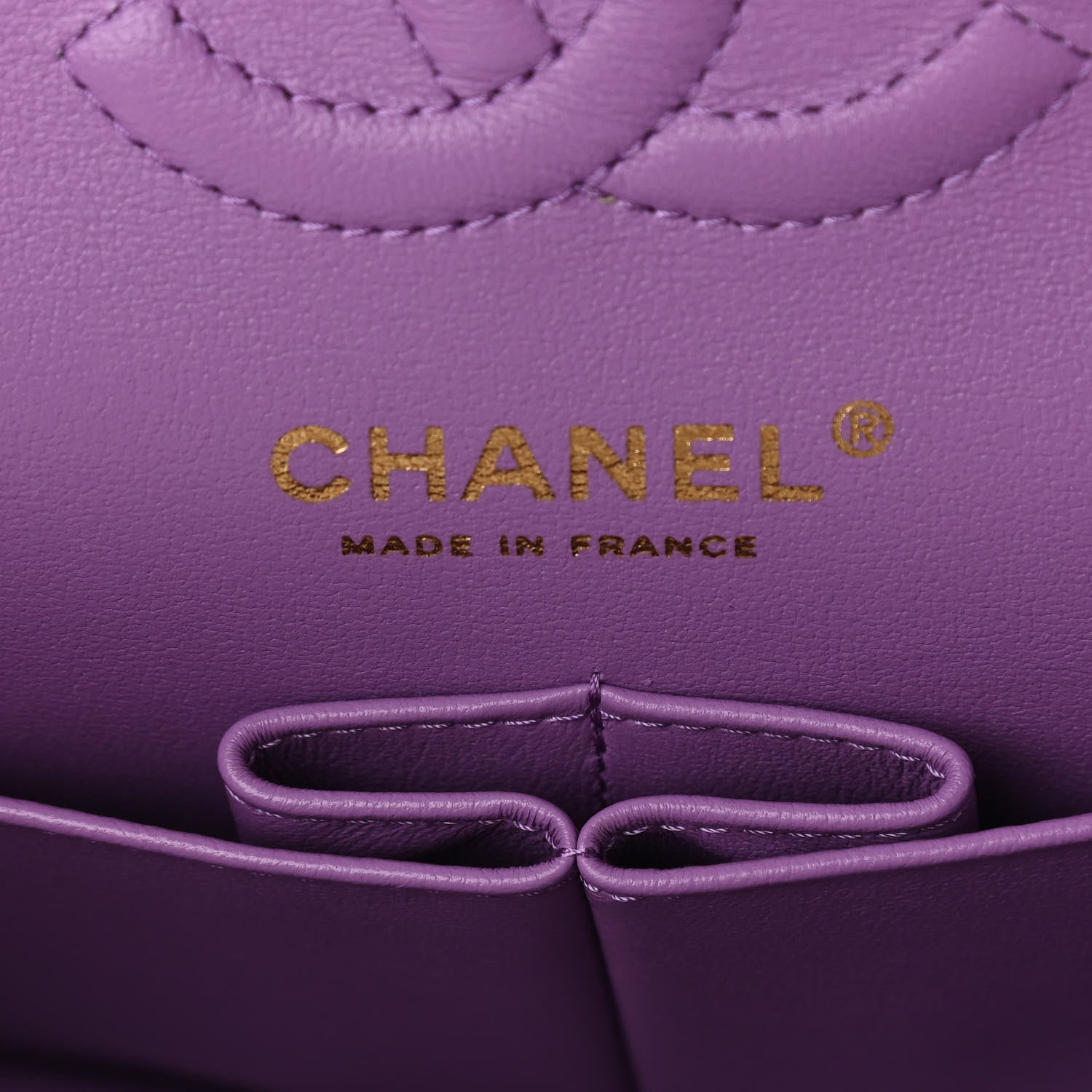 Chanel Caviar Quilted Small Double Flap Purple 5 of 10
