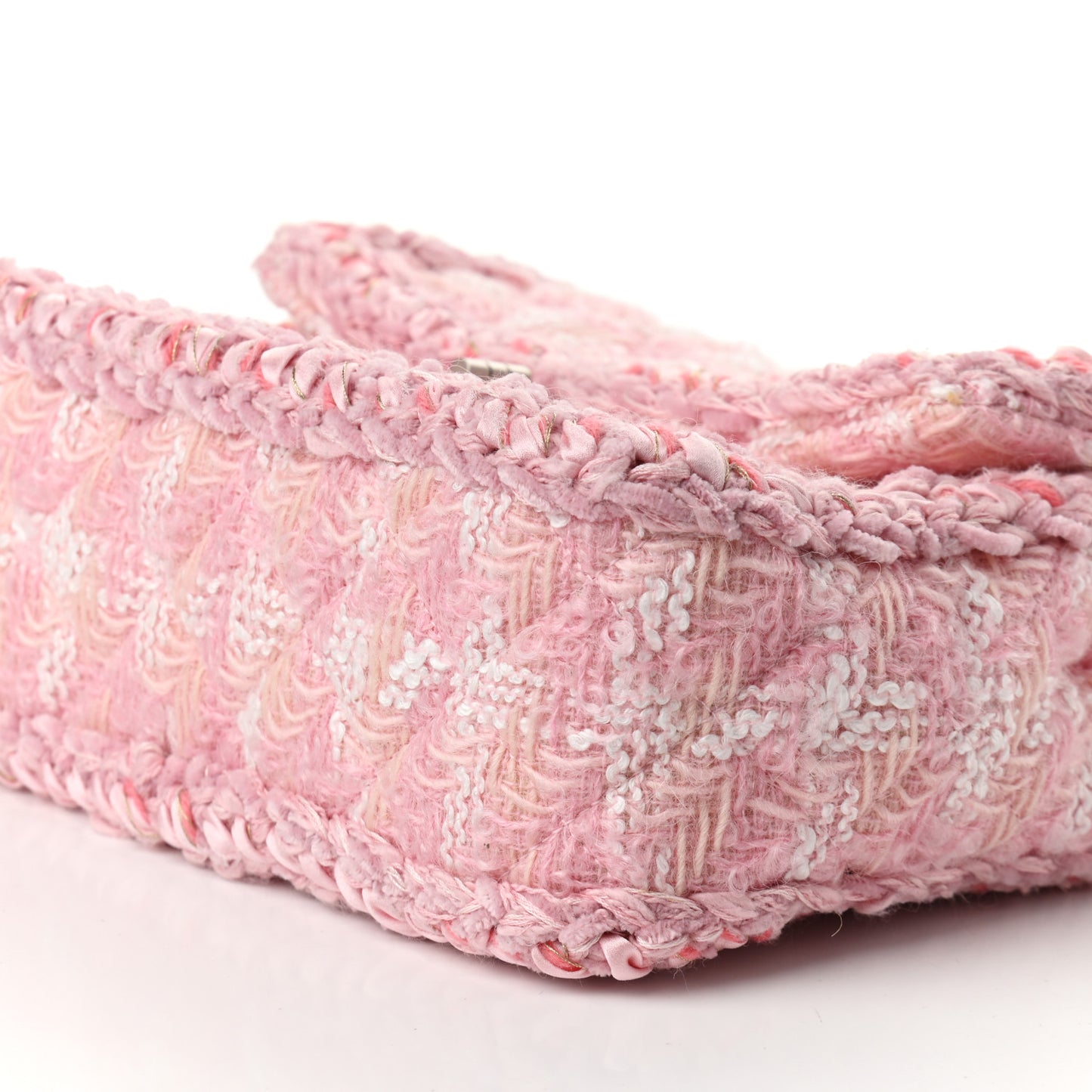 Tweed Braid Mini Reissue Square Flap Pink