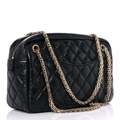Chanel Aged Calfskin Quilted Medium Reissue Camera Case Black 3 of 16