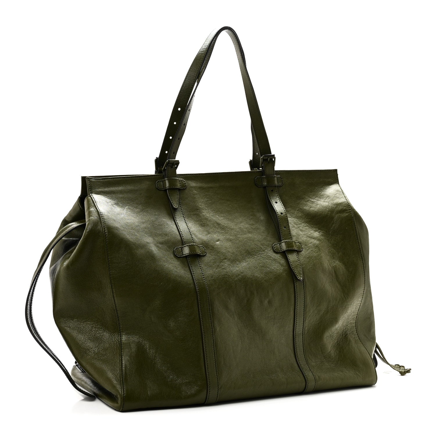 Gucci Piuma Lux Energy Monochrome Medium Double G Tote Bag Military Wood 3 of 10