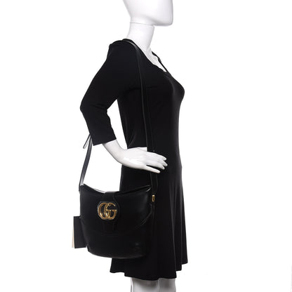 Gucci Calfskin Medium Arli Shoulder Bag Black 2 of 11