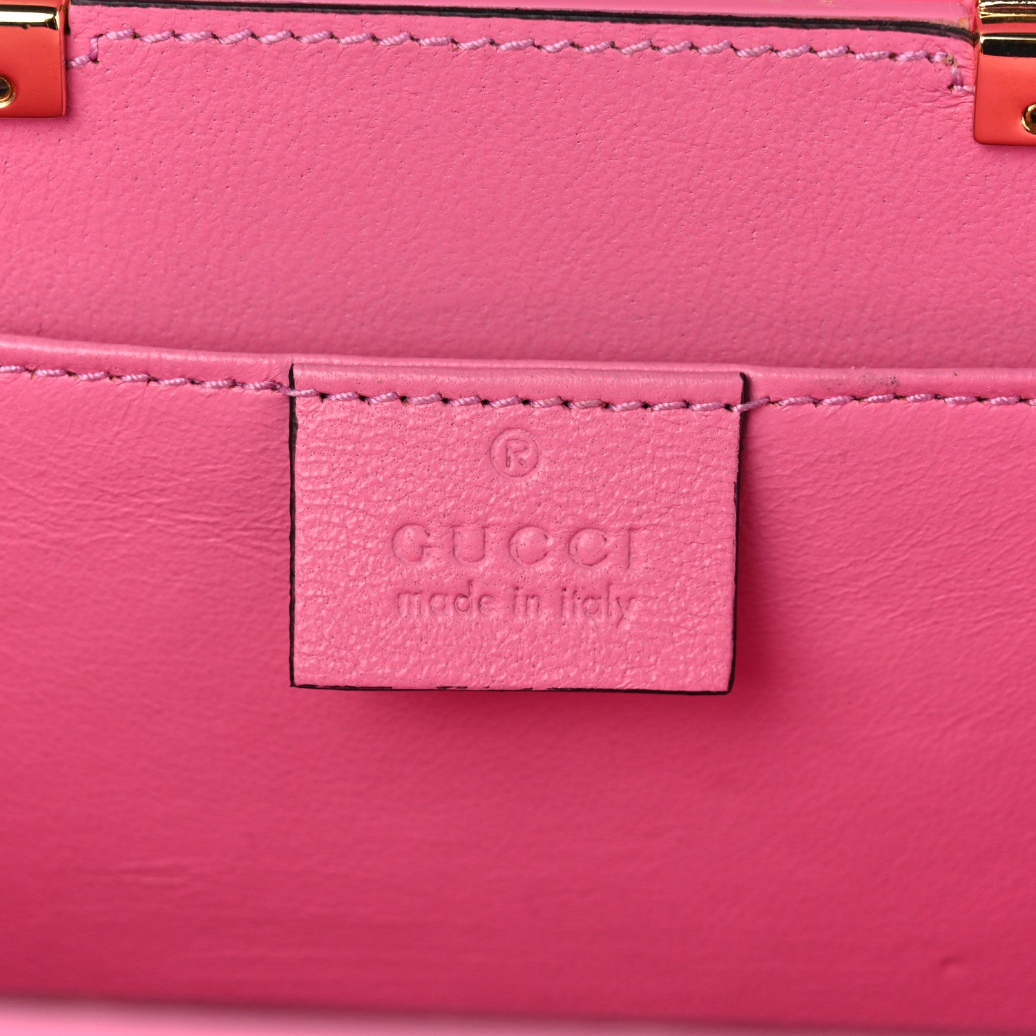 Gucci Plexiglass Mini Sylvie 1969 Top Handle Bag Pink 6 of 13