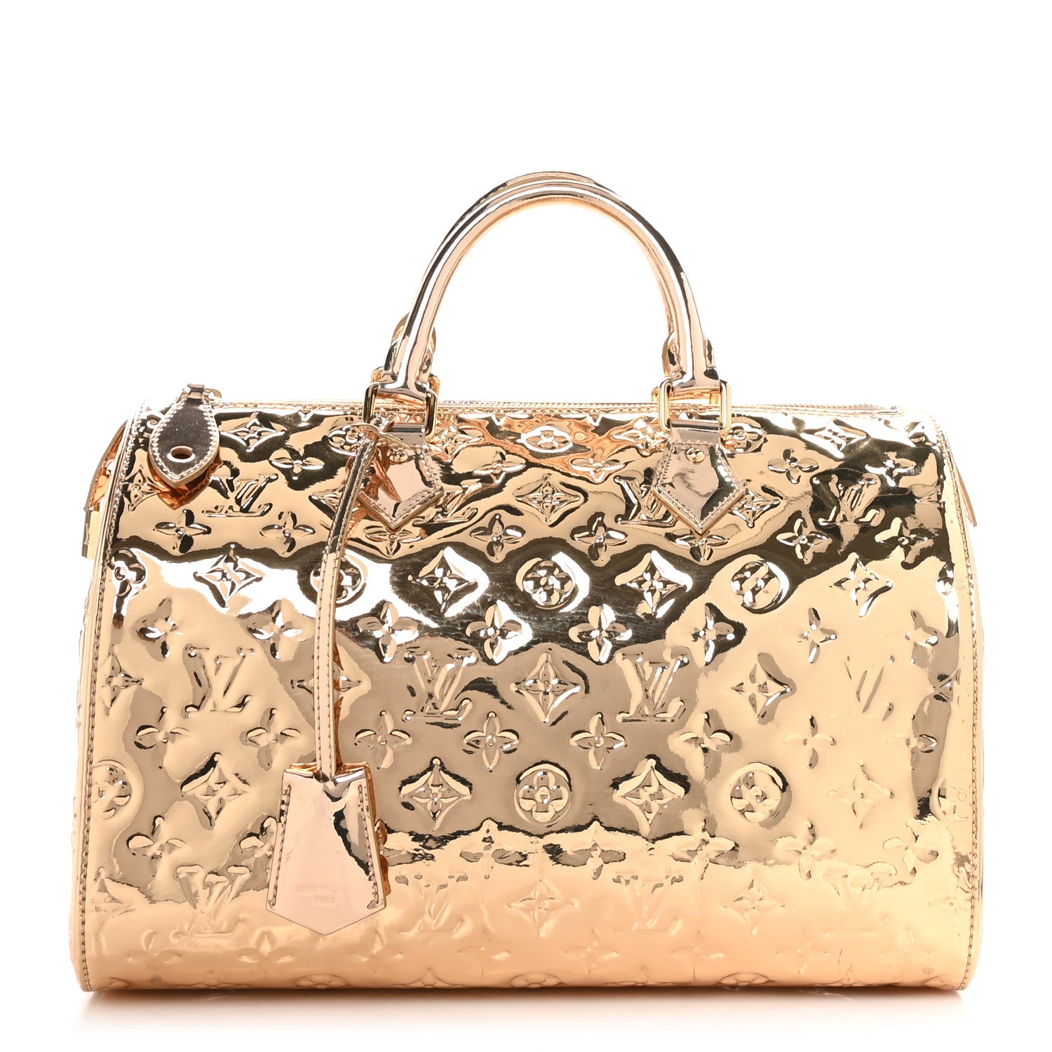Louis Vuitton Monogram Miroir Speedy 30 Gold 1 of 11