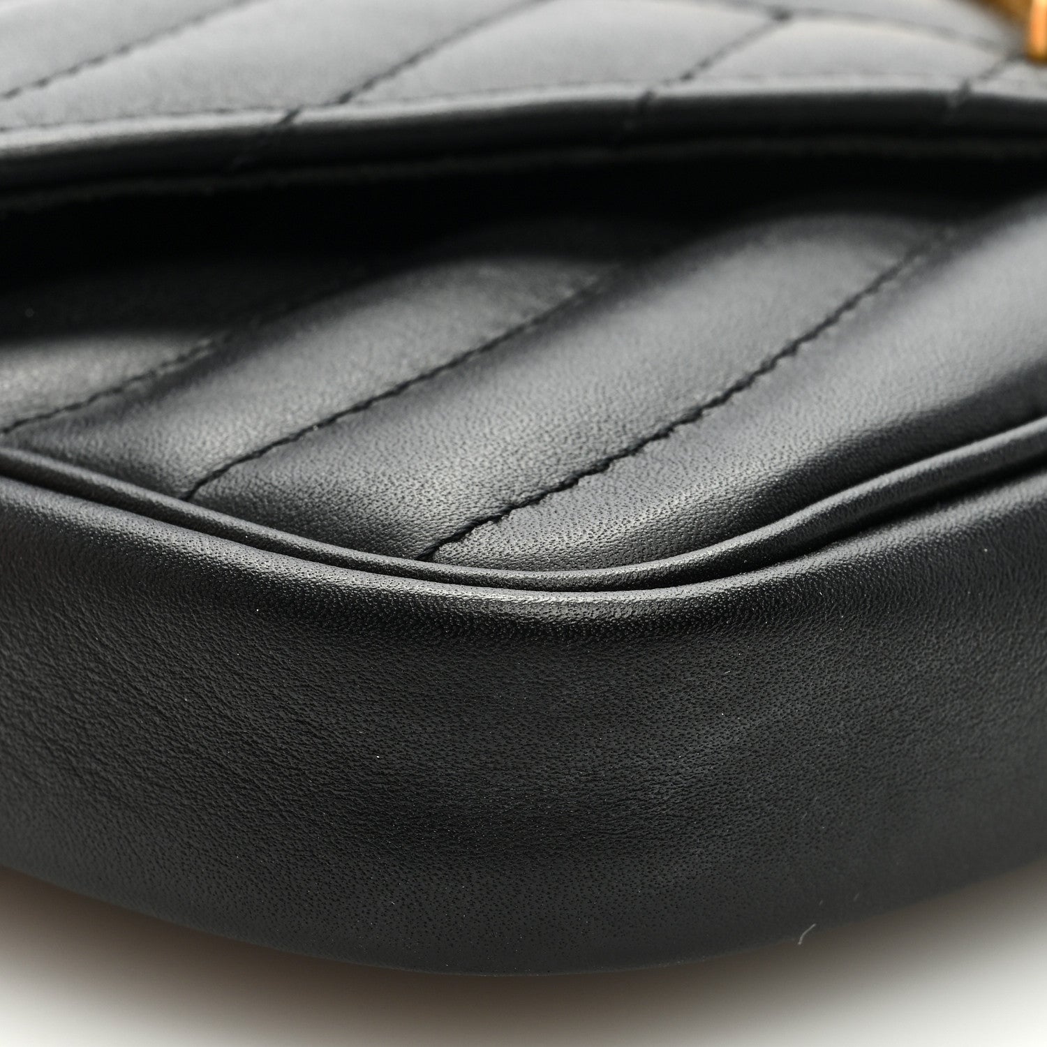 Louis Vuitton Calfskin New Wave Chain Pochette Black 7 of 9