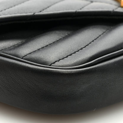 Louis Vuitton Calfskin New Wave Chain Pochette Black 7 of 9