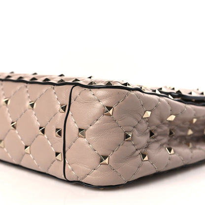 Valentino Garavani Nappa Medium Rockstud Spike Shoulder Bag Poudre 8 of 8