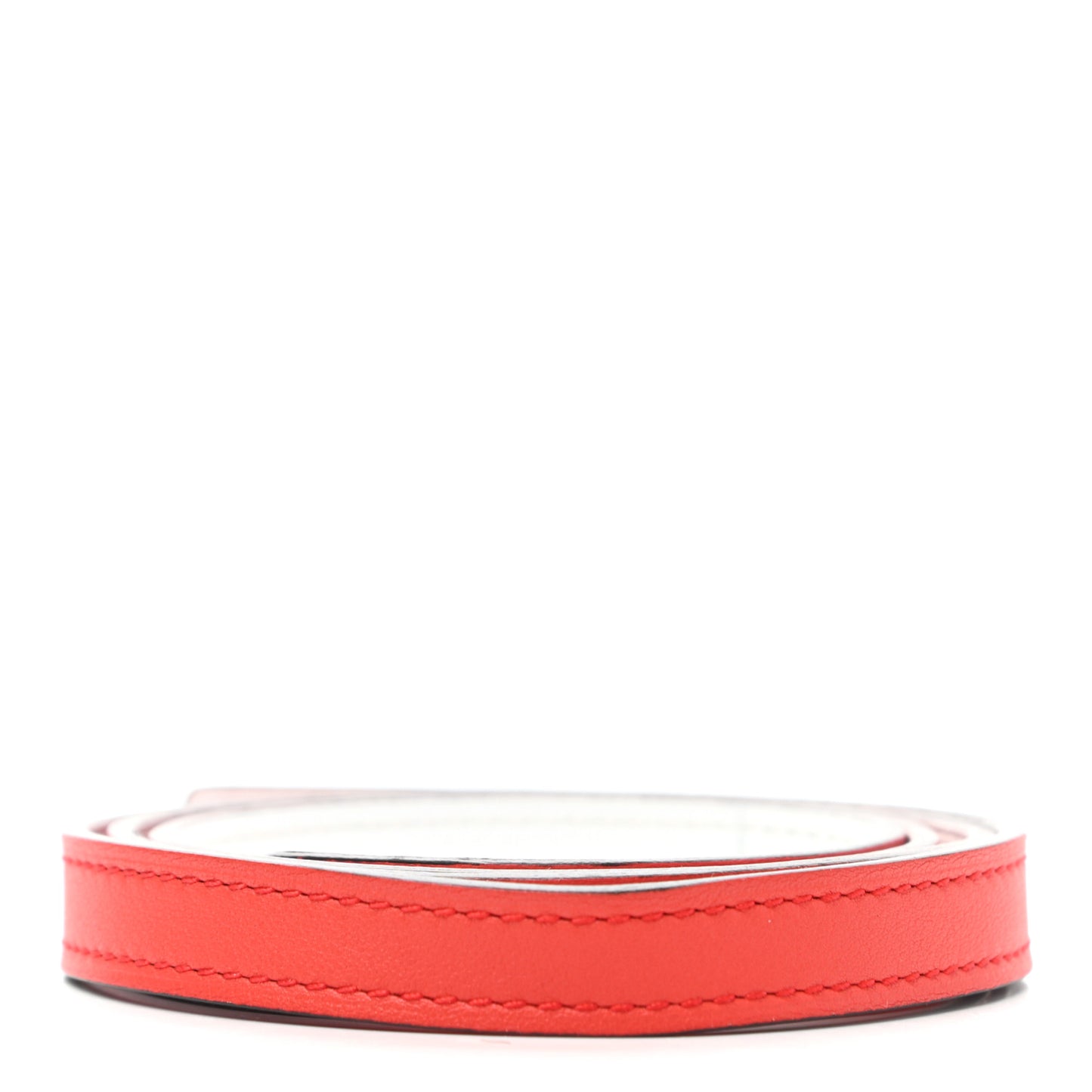 Swift Epsom 13mm Belt Strap 80 Capucine White