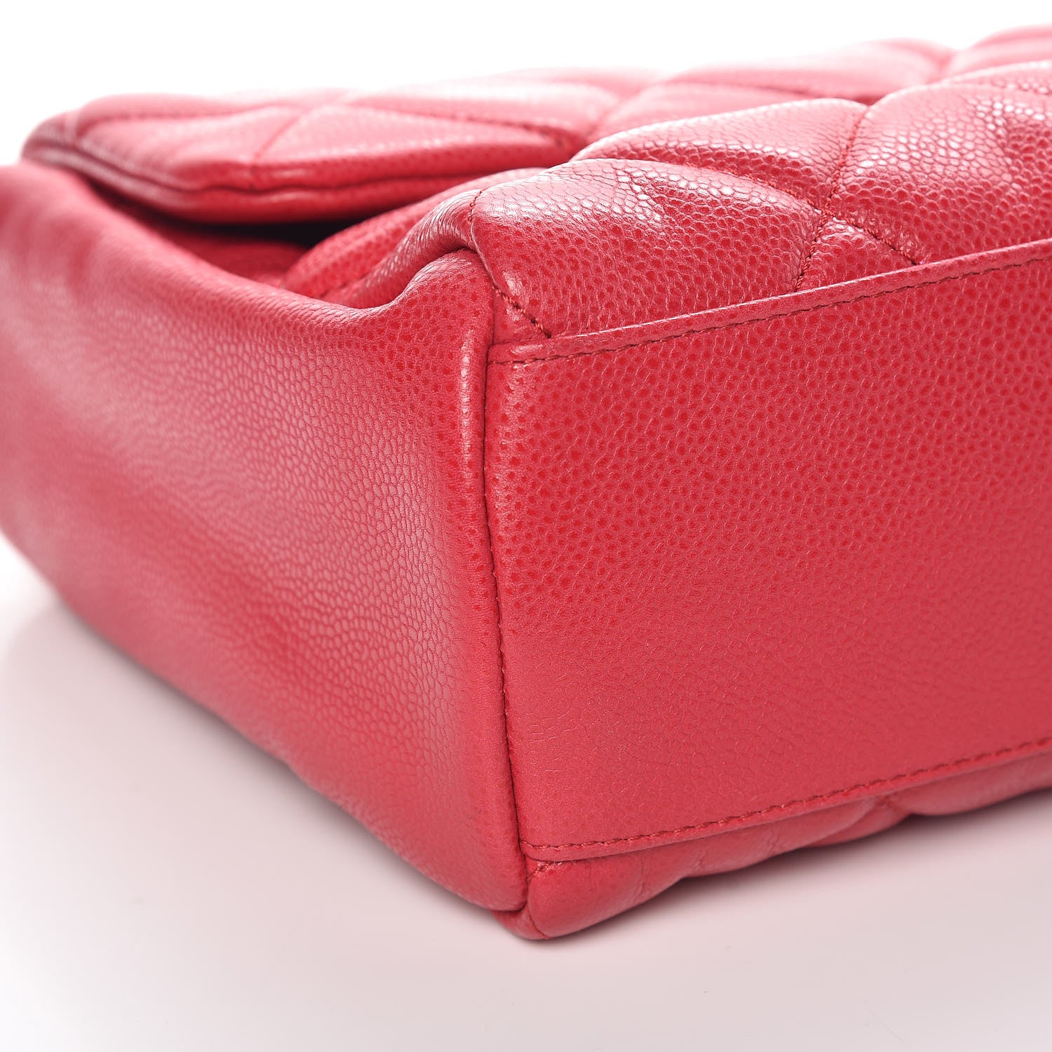 Chanel Glazed Soft Caviar Large Flap Red 6 of 10