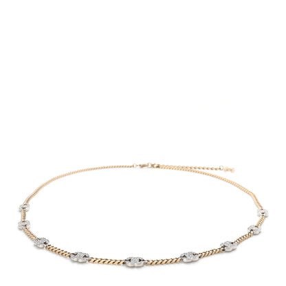 Chanel Crystal CC Chain Links Belt Gold Silver 1 of 4