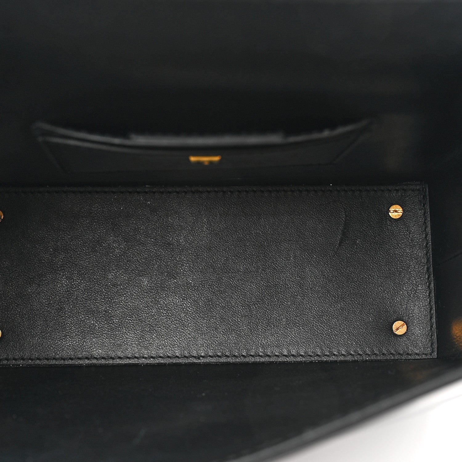 Salvatore Ferragamo Calfskin Trifolio Box Bag Black 5 of 13