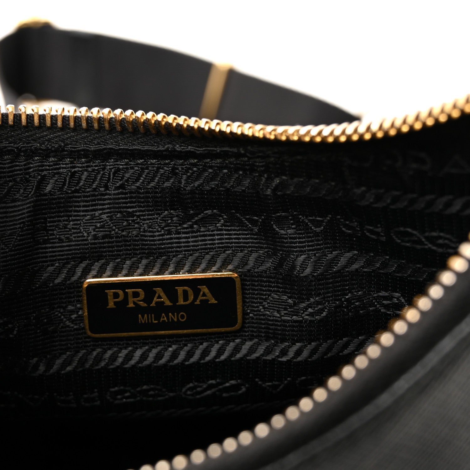Prada Saffiano Lux Re-Edition 2005 Shoulder Bag Black 6 of 9