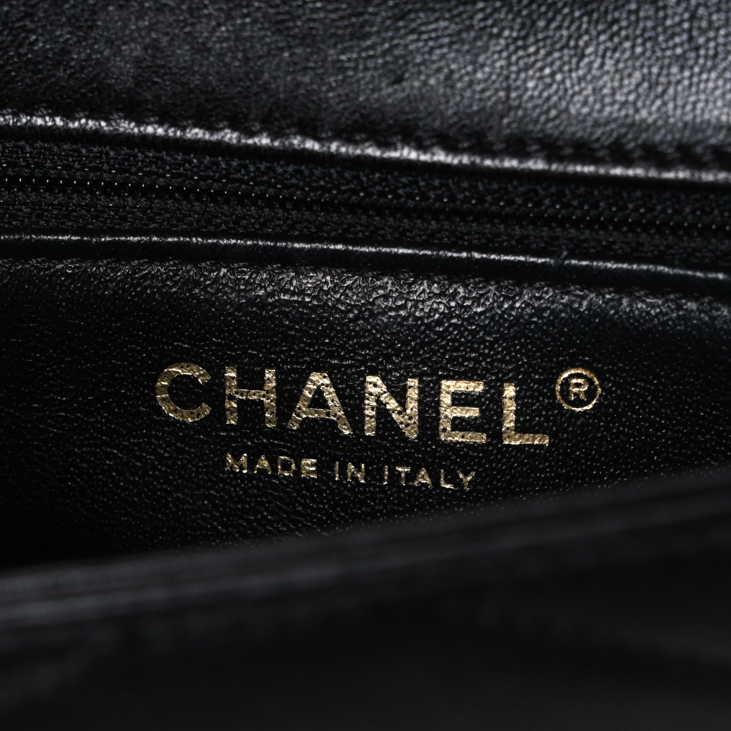 Chanel Lambskin Reversed Chevron Quilted Flap Black 6 of 11