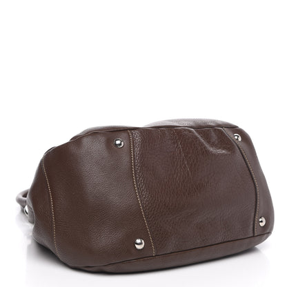 Prada Vitello Daino Shoulder Bag Bruciato 4 of 14