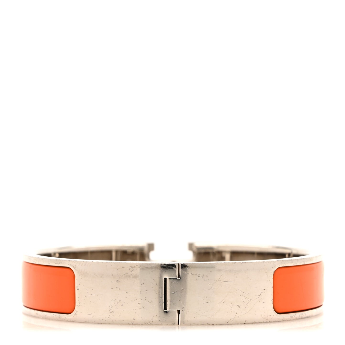 Enamel Narrow Clic Clac H Bracelet PM Orange