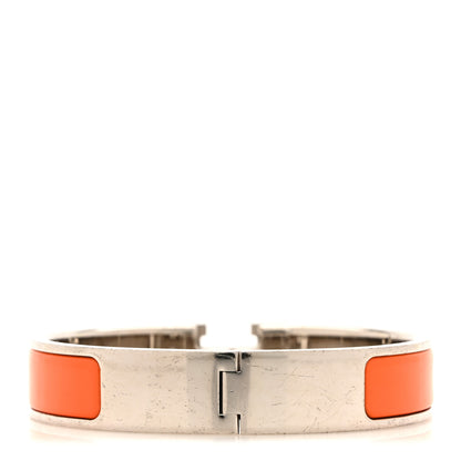 Hermes Enamel Narrow Clic Clac H Bracelet PM Orange 3 of 5
