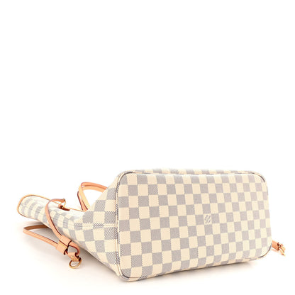 Louis Vuitton Damier Azur Neo Neverfull MM Rose Ballerine 4 of 9