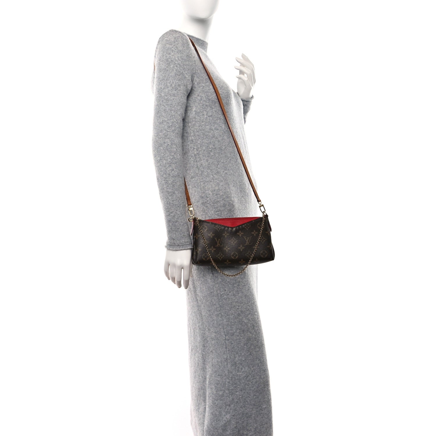 Louis Vuitton Monogram Pallas Clutch Cherry 2 of 8