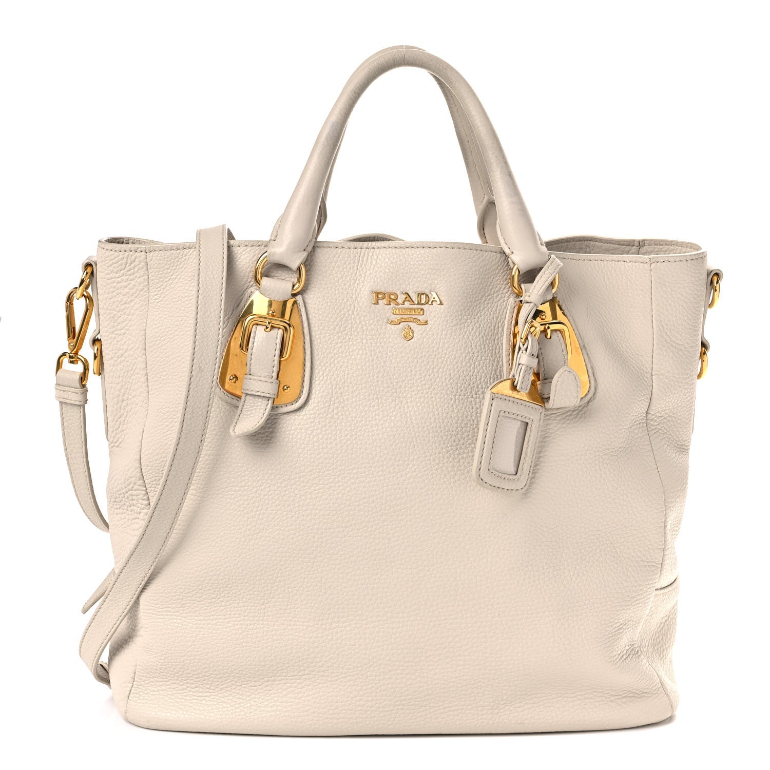 Prada Vitello Daino Tote Talco 1 of 18
