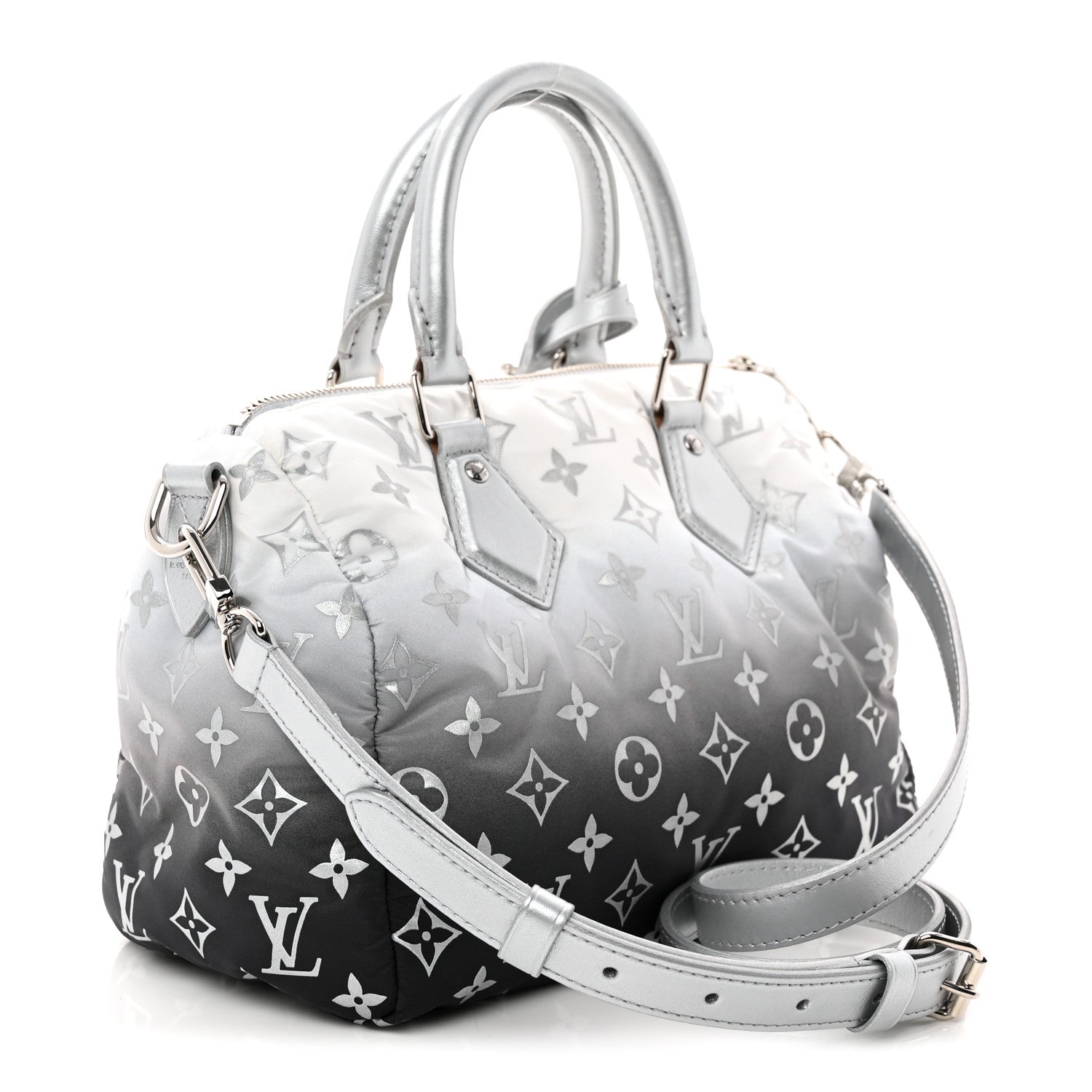 Louis Vuitton Nylon Monogram Gradient LV Snow Speedy Bandouliere 25 Frost 3 of 9