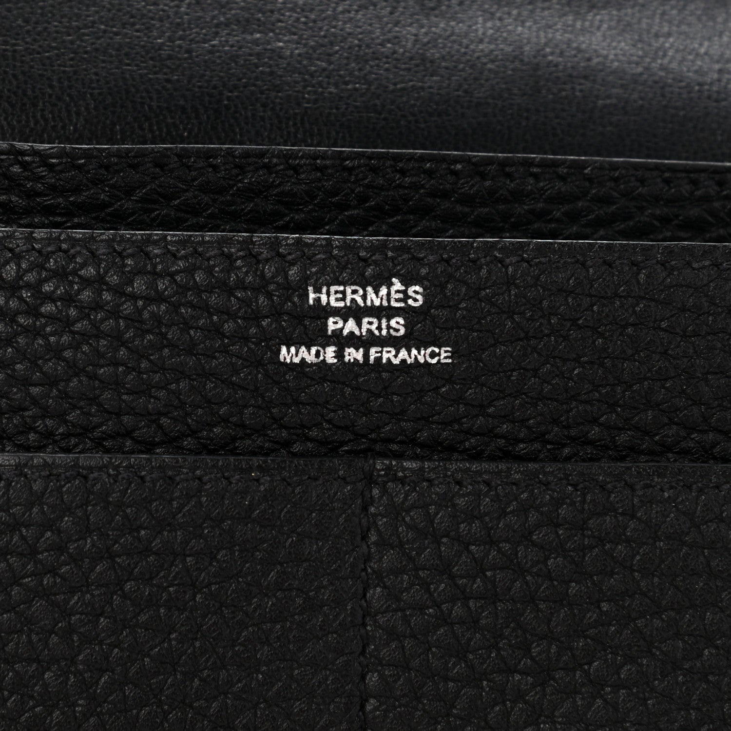Hermes Togo Dogon Duo Wallet Black 9 of 11
