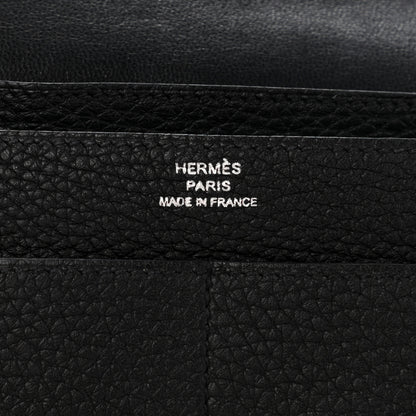 Hermes Togo Dogon Duo Wallet Black 9 of 11