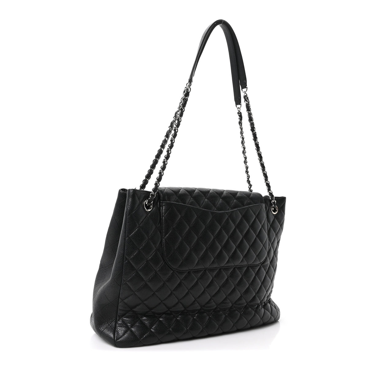 Chanel Caviar Quilted Flap Tote Black 3 of 10