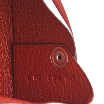 Hermes Chevre Mysore Verso Calvi Card Case Bleu Brume Brique 7 of 8