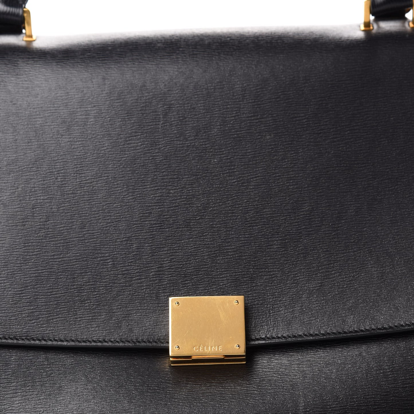 Liege Calfskin Small Trapeze Black