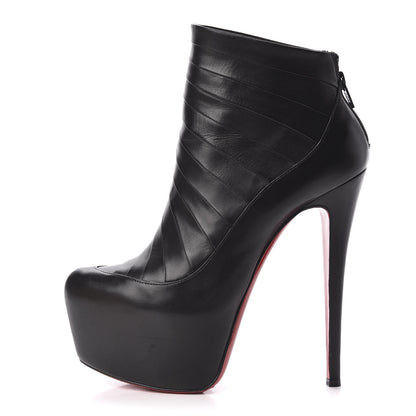 Christian Louboutin Nappa Amor 160 Platform Ankle Booties 38 Black 1 of 10