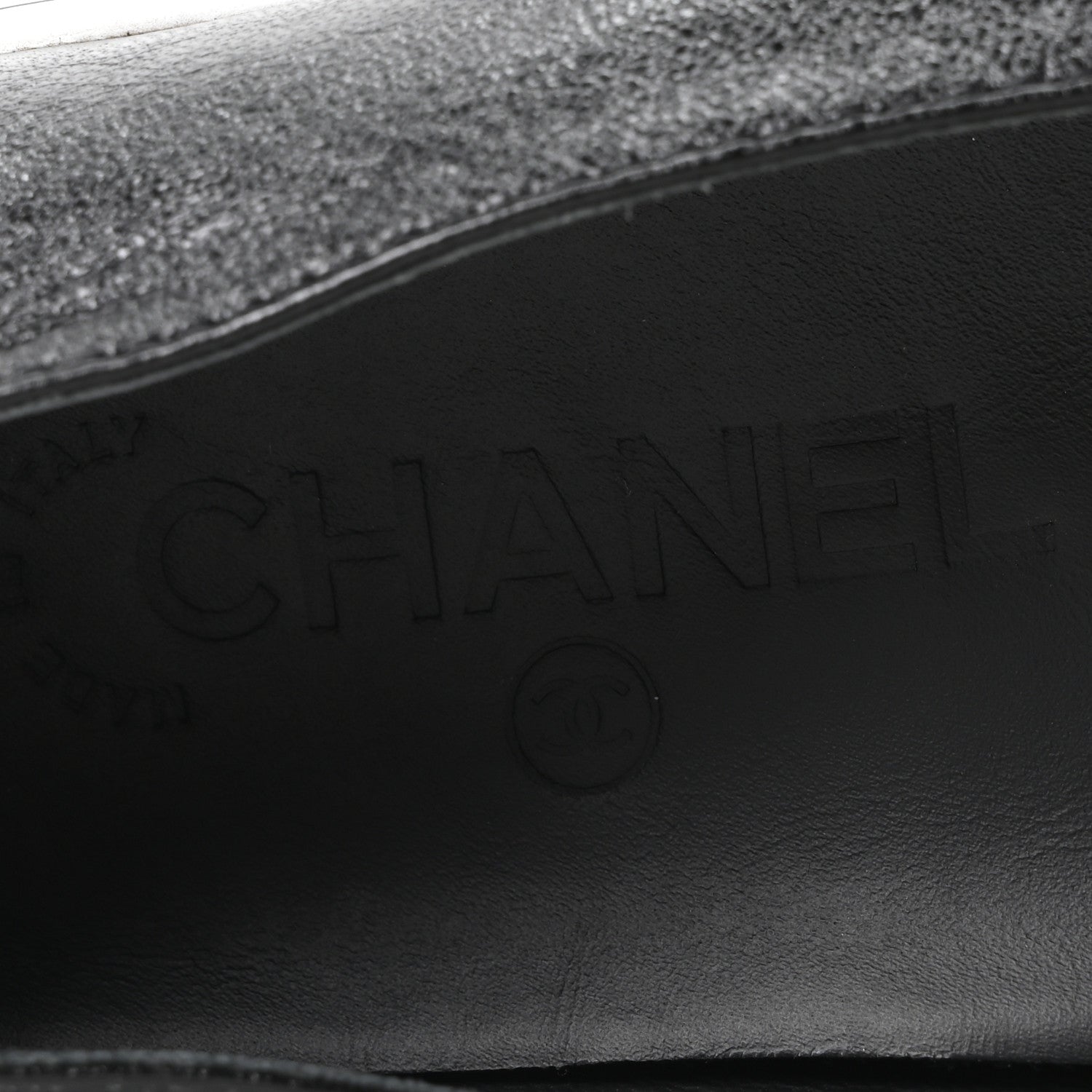 Chanel Crumpled Shiny Lambskin Patent Calfskin CC Ballet Flats 36.5 Black 8 of 10