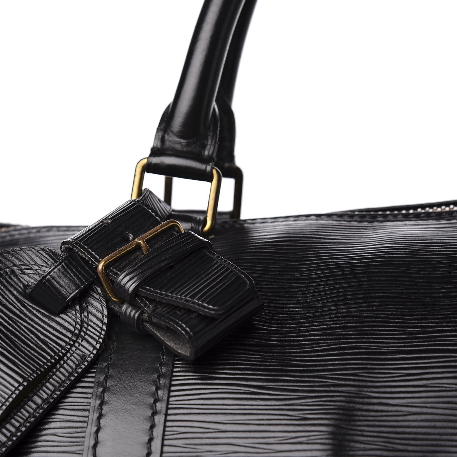 Louis Vuitton Epi Keepall 55 Black 8 of 15