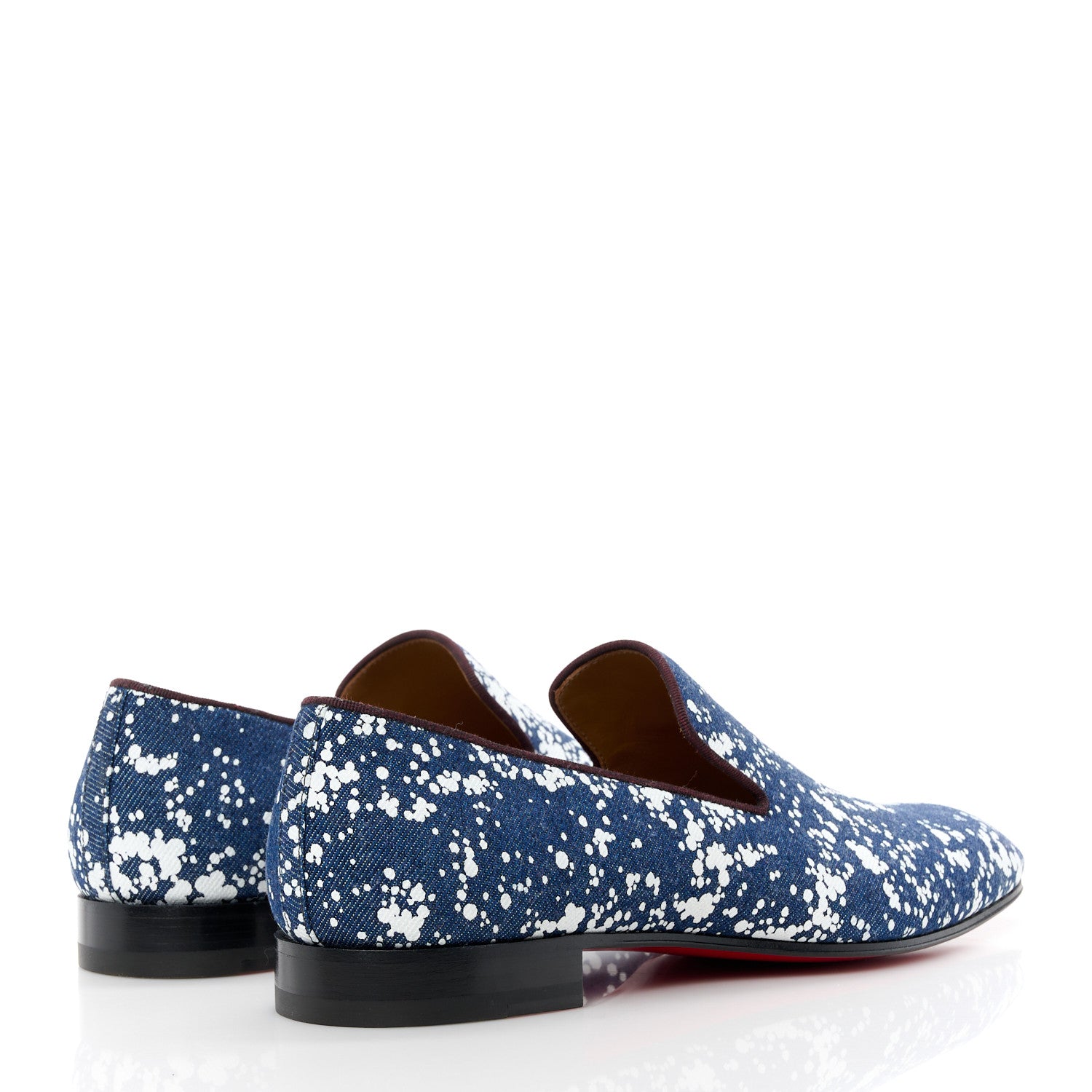 Christian Louboutin Denim Mens Dandelion Flat Loafers 41.5 Blue 4 of 7