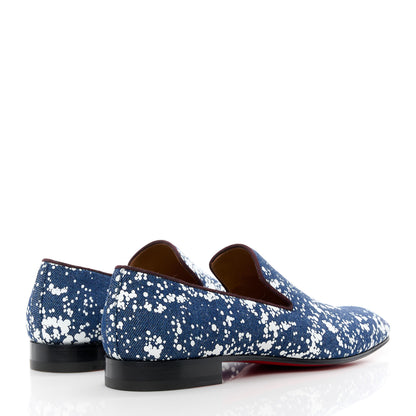 Christian Louboutin Denim Mens Dandelion Flat Loafers 41.5 Blue 4 of 7