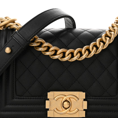 Chanel Caviar Quilted Small Boy Flap Black 8 of 12