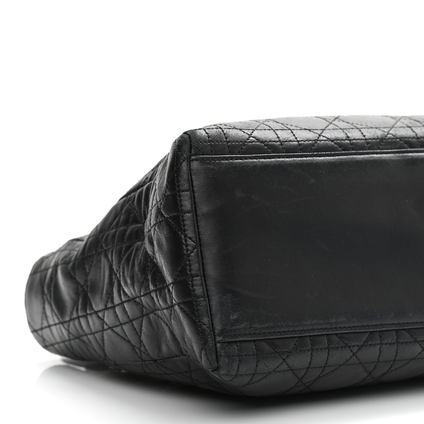 Lambskin Cannage Medium Lady Dior Black