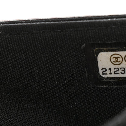 Chanel Lizard Calfskin Boy Wallet on Chain WOC Black 8 of 11