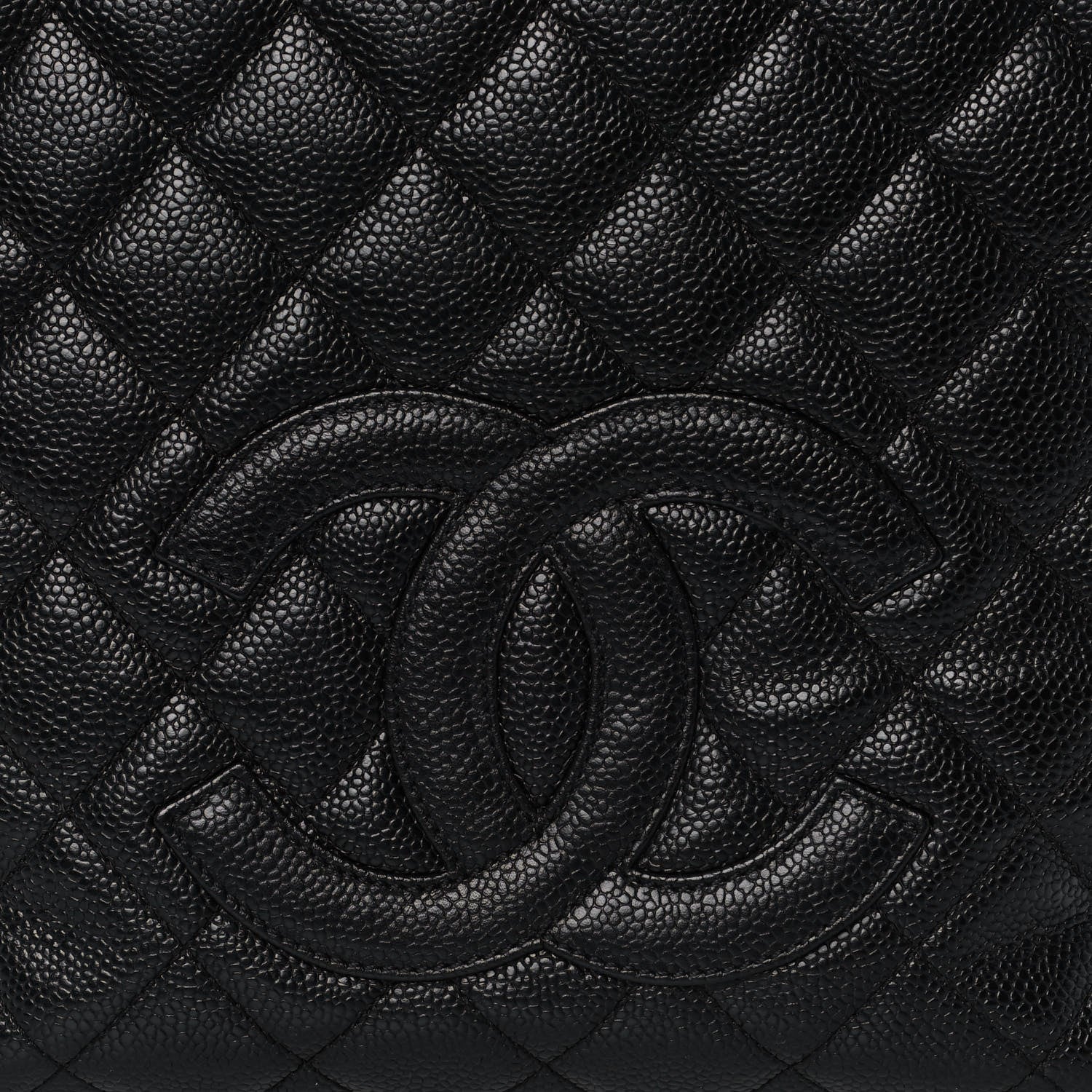 Chanel Caviar Quilted Petit Shopping Tote PST Black 8 of 10