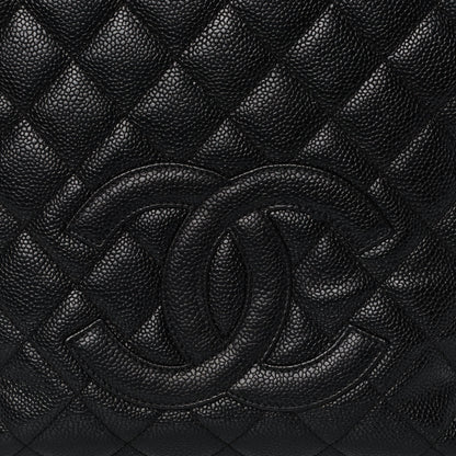 Chanel Caviar Quilted Petit Shopping Tote PST Black 8 of 10