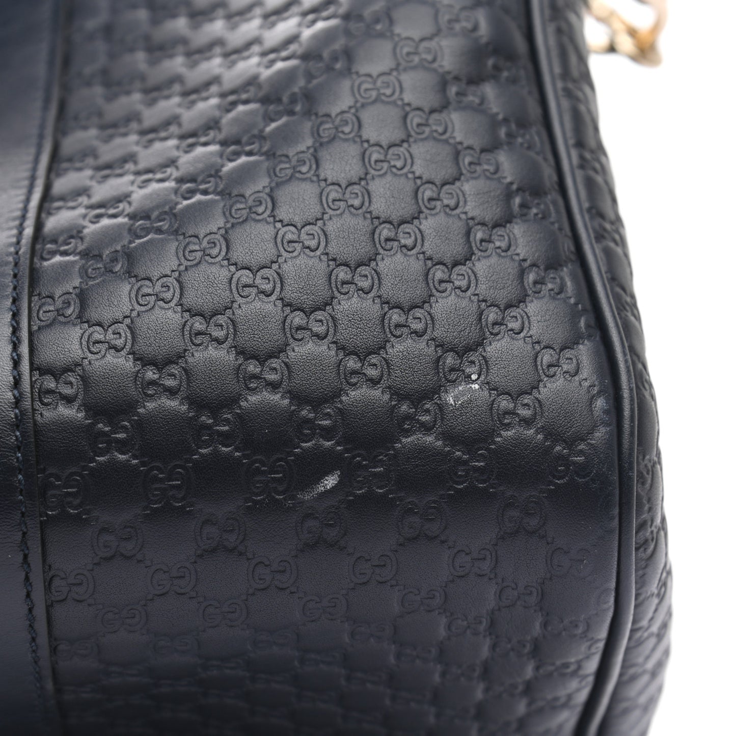 Microguccissima Medium Boston Navy