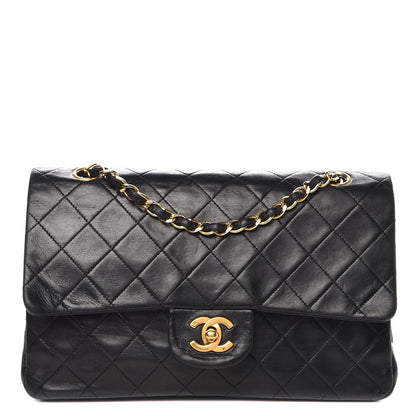 Chanel Lambskin Quilted Medium Double Flap Black 1 of 12