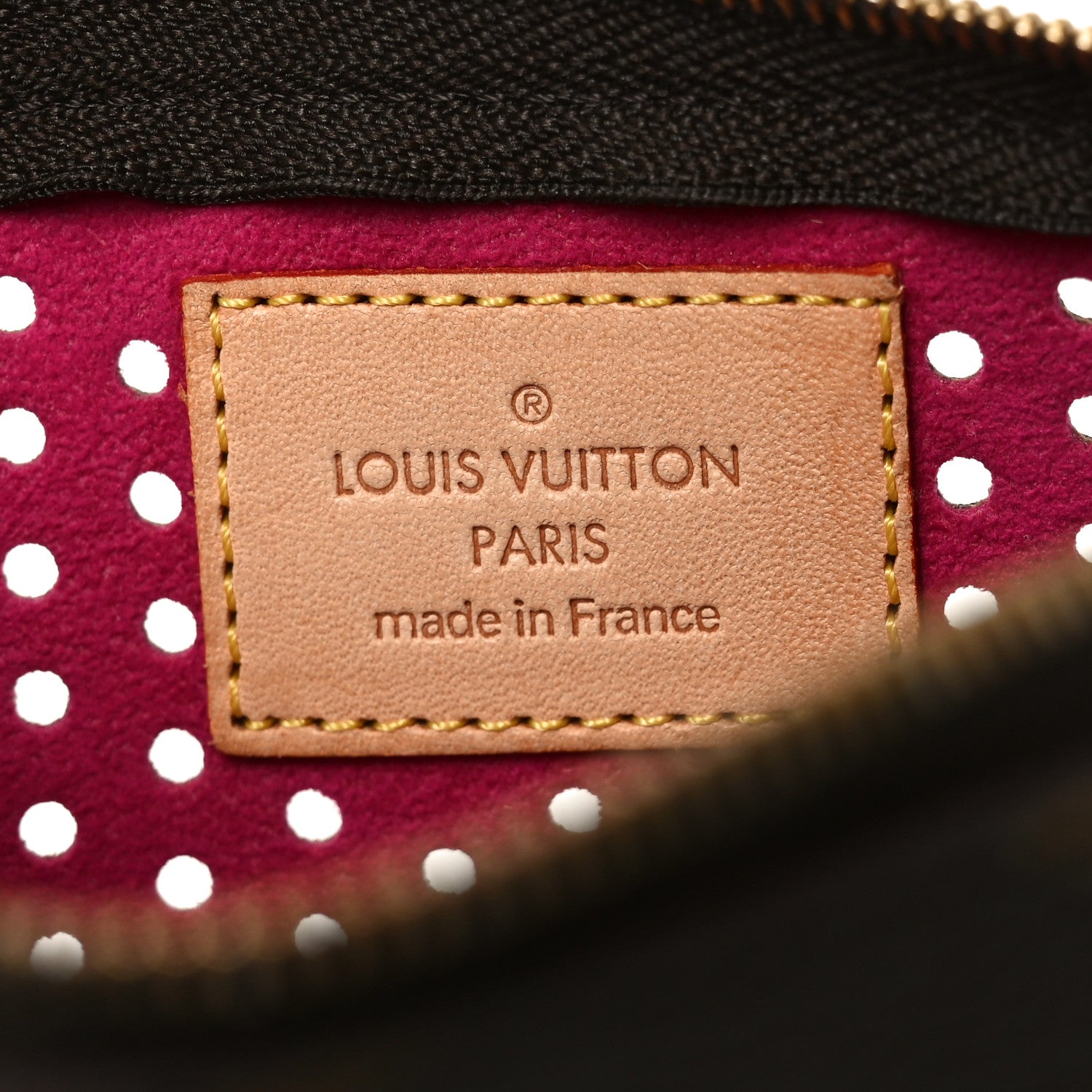Louis Vuitton Monogram Perforated Pochette Plat Fuchsia 6 of 7