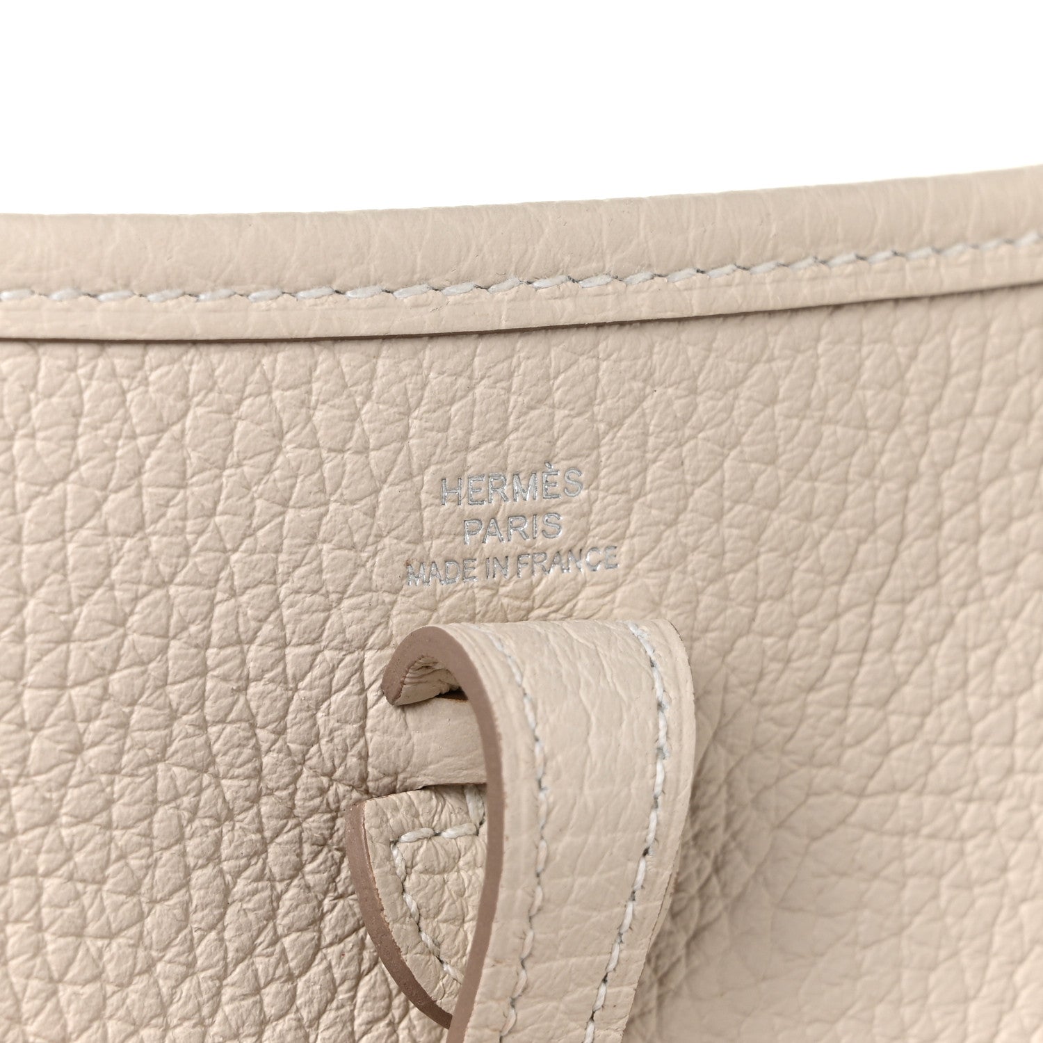 Hermes Taurillon Clemence Evelyne TPM Craie 6 of 11